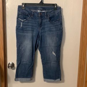 Capri length jeans